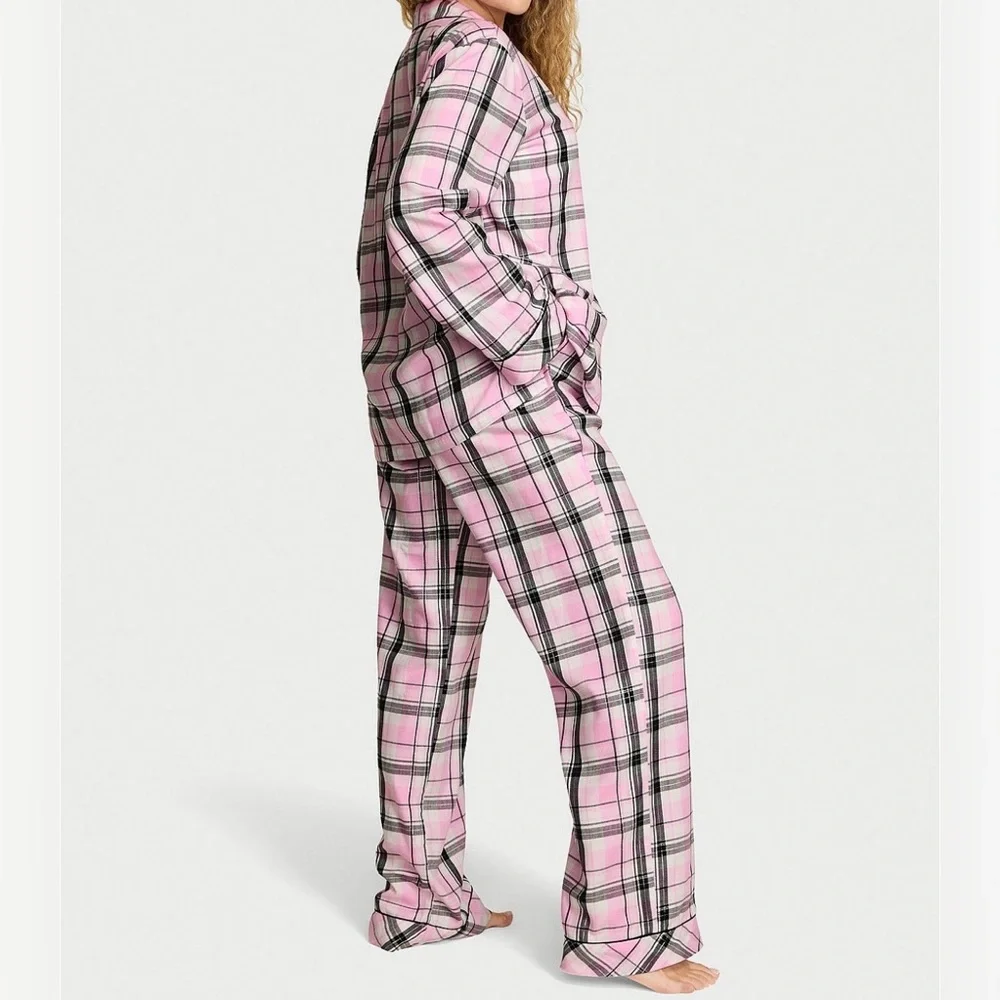 Victoria’s Secret Flannel Long Pajama Set - Picture 2 of 9